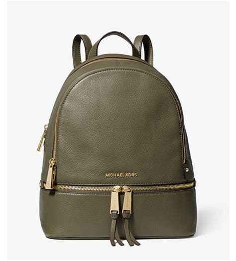 michael kors emerald green bag|Michael Kors olive green backpack.